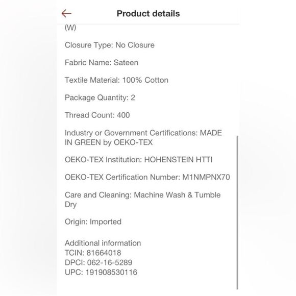 Threshold king performance pillowcases - Picture 7 of 8